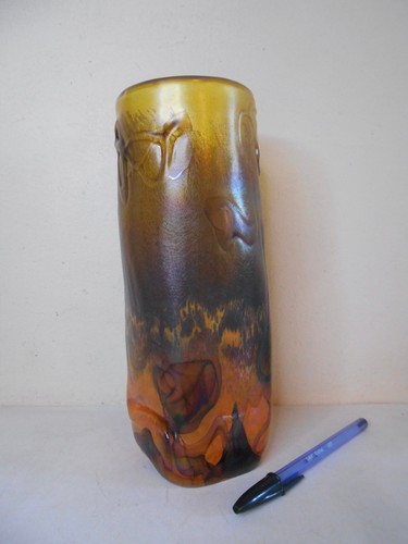 Vase pâte verre irisé - de,