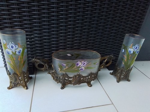 Vase jardinière iris art - jardinière,