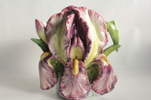 Vase barbotine iris - vase, massier