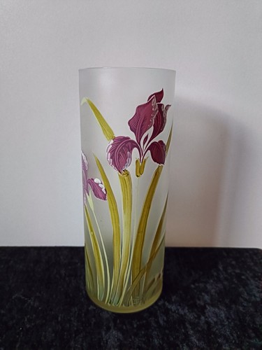 Vase rouleau émaillé - /, iris