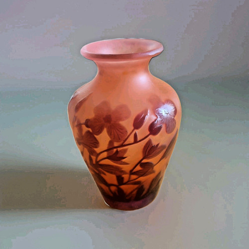 Vase miniature signé - , gallé