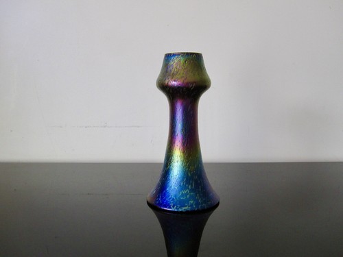 Ancien vase verre irisé - en,