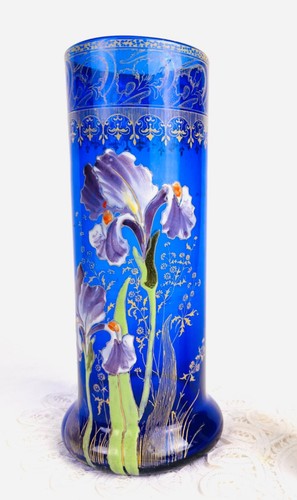 Vase verre émaillé - vase,