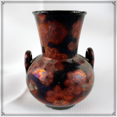 Elegant vase anse faience - a,